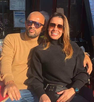 Cris Paqueta with her husband, Marcelo de Lima.